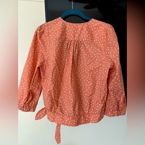 Coral Cross+Tie Star Blouse - Picture 2 of 5